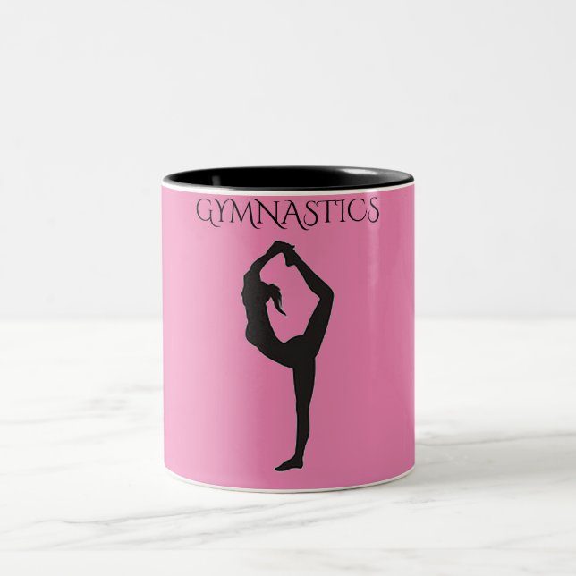 Ginástica, duas caneca de café tonta. (Centro)
