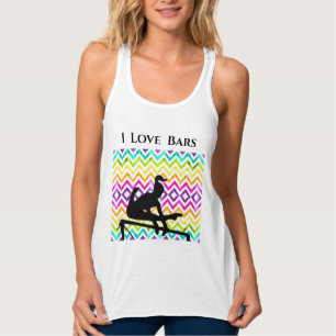 Ginástica I Love Bares Chevron Gymnast Tank Top