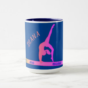 Ginástica na caneca de café.