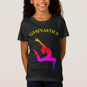 Ginástica T-Shirt Salta o Arco-Íris com Nome