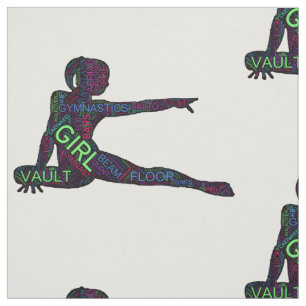 ginástica Tecido Word Art Versão 3