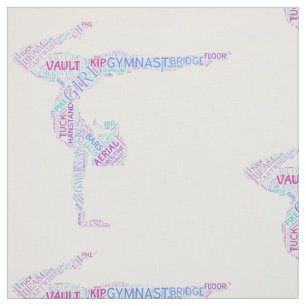 Ginástica Tecido Word Art Versão 4