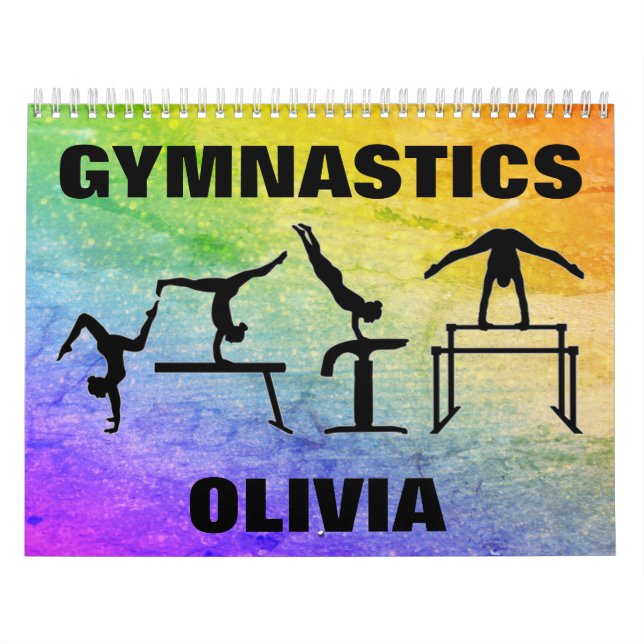 ginástica Vintage Calendário do Arco-Íris (Capa)