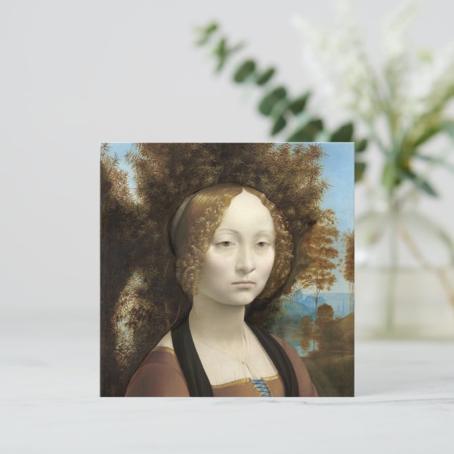 Ginevra de' Benci Leonardo da Vinci (Em pé/Frente)