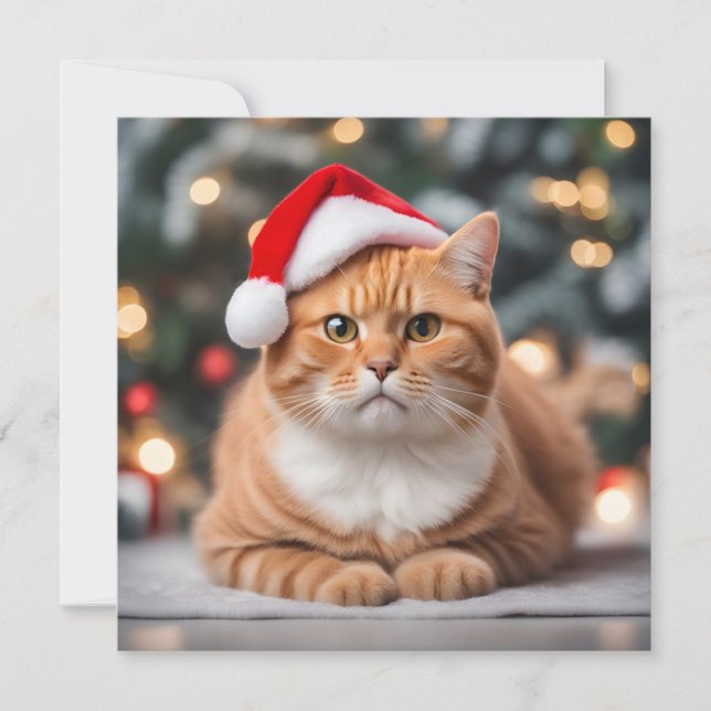 Ginger British Shorthair Christmas (Frente)