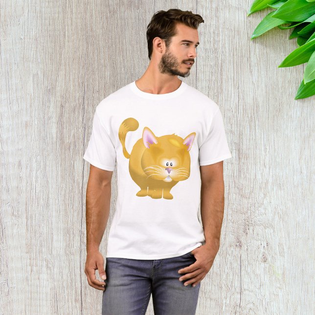 Ginger Cat Mens T-Shirt (Criador carregado)