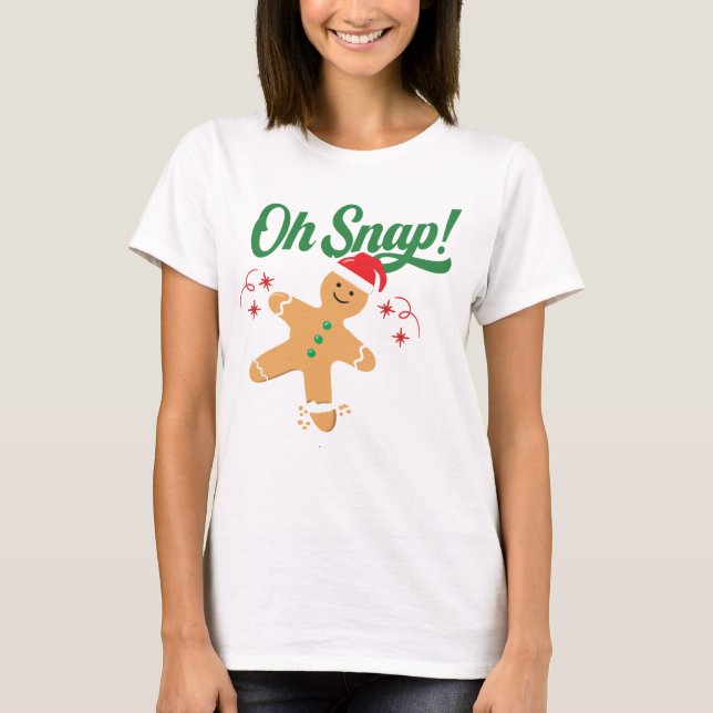 Ginger Engraçado Cobra Camisa De Natal - Humor Fer (Frente)