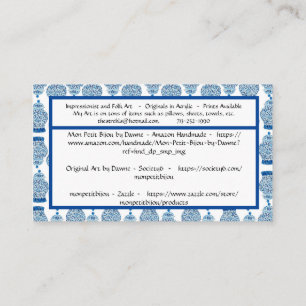 Ginger Jar Standard, Cartão de visita de 3,5" x 2,