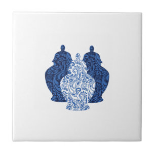 Ginger Jars Azulejo de Cerâmica Azul de Poteria/Br