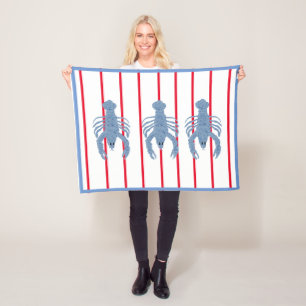 Ginger Jars Jar bebê Lagosta Azul pequeno cobertor