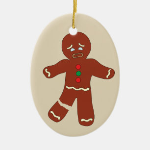 Gingerbird Man Cookie Enfeites de natal Engraçado