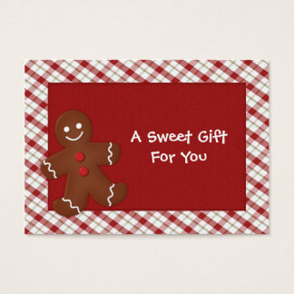 Gingerbird Man Gift Tags