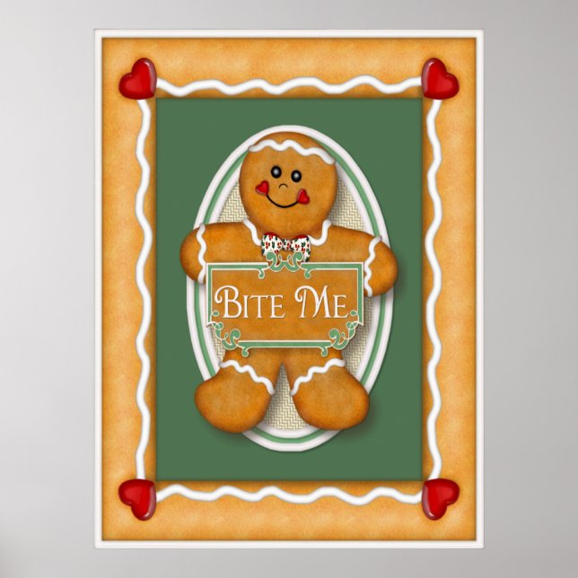 Gingerbird Me Bite Poster (Frente)