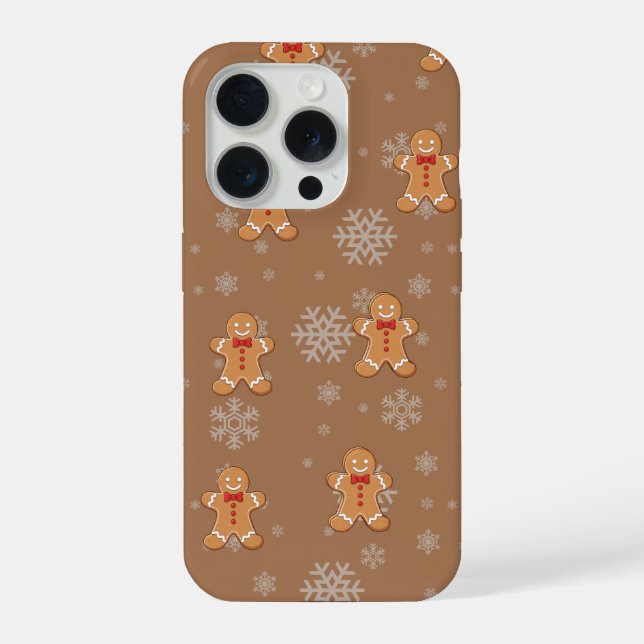Gingerbread Man Phone Case – Cute Christmas Design (Verso)