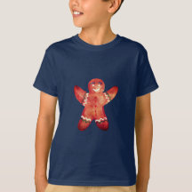 Gingercake Man Cookie Drawing T-shirt