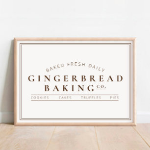 Gingerpão Baking Co. Holiday Poster