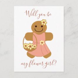 Gingerpão de Garota Flor | Cartão Postal