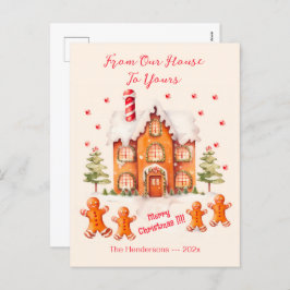 Gingerpão do nosso cartão de Natal