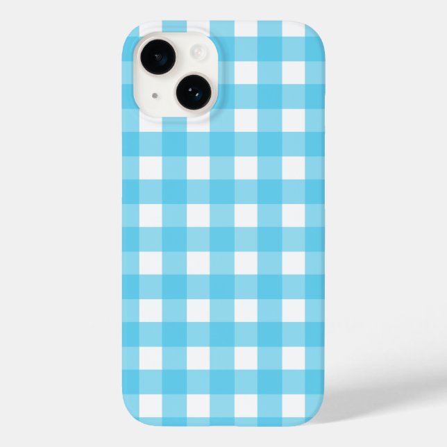 Gingham azul-ceruliano brilhante (Verso)