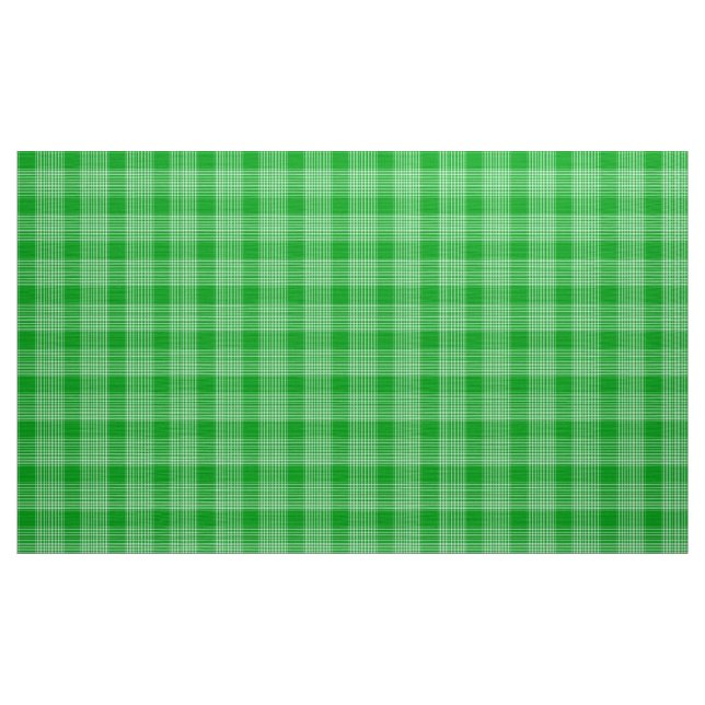Gingham Check Green and White Tecido (Jarda)