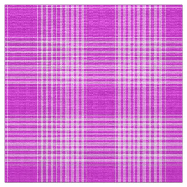 Gingham Check Light Purple and White Tecido (Modelo)