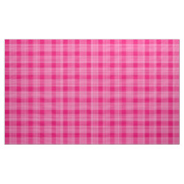 Gingham Check Pink and White Tecido