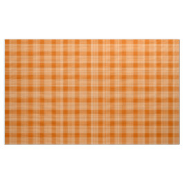 Gingham Checkered Burnt Orange and White Tecido