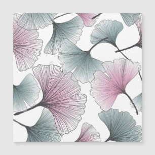 Gingko Biloba desenhada à mão.