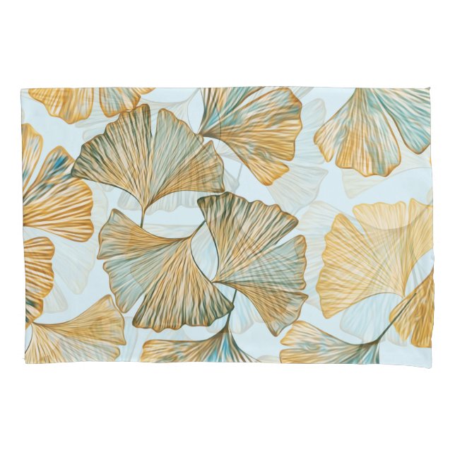 Gingko deixa aquarela padrão sem costura (Frente)