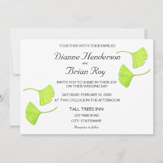 Ginkgo deixa convite para casamento
