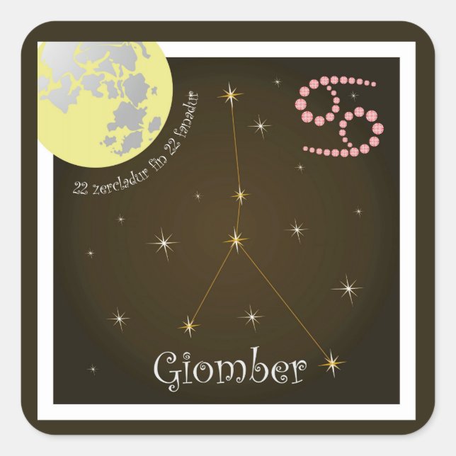 Giomber de 22 22 autocolantes zercladur fin (Frente)