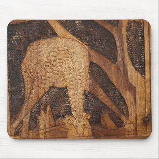 Girafa africano bebendo Mousepad