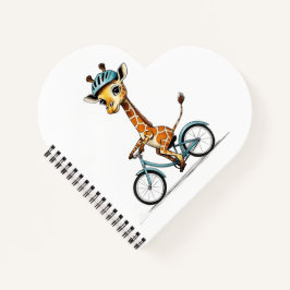 Girafa Andando de Bicicleta – Arte Desenhada à Mão