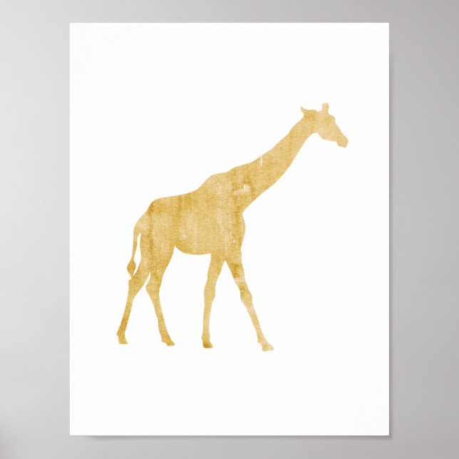 Girafa, Animal, estilo Safari, poster de quarto de (Frente)