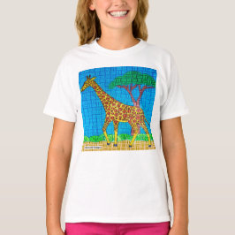 Girafa (branca) - Camiseta Básica Feminina