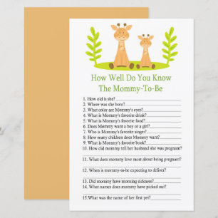 Girafa Como você conhece bem o jogo de chá de fr