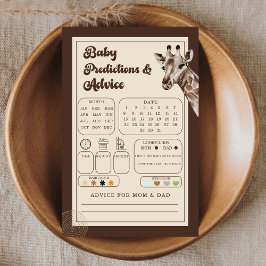 Girafa de Aventura Selva Predições e Conselhos par