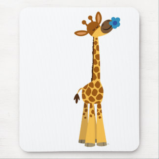 Girafa de Boca-branca e Mousepad Flor