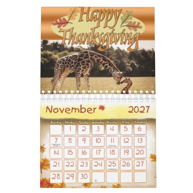 Girafa do Calendário 2020 (Nov 2027)