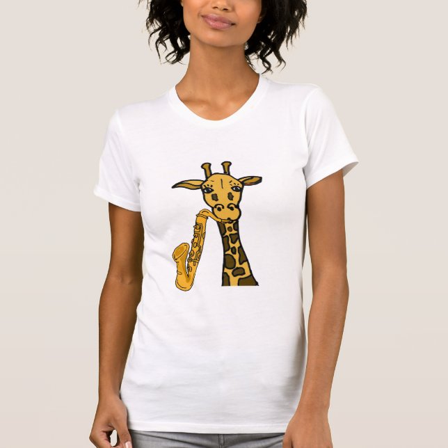 Girafa do MACHADO que joga a camisa do saxofone (Frente)
