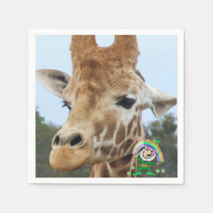 Girafa dos guardanapo de papel do dia de St