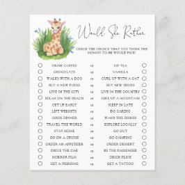 Girafa / Ela Preferencialmente Jogo De Chá de fral