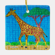 Girafa - Enfeite de Cerâmica