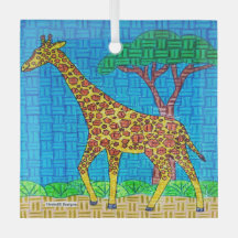 Girafa - Enfeite de Vidro