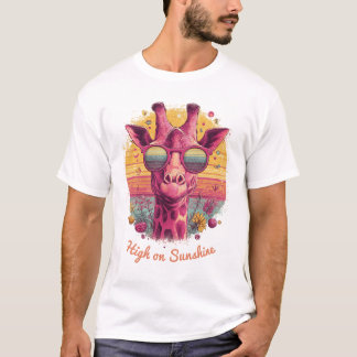 Girafa Groovy | Camiseta Masculina Vibrações de So