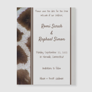 Girafa Iluminando Magnético Salvar Cartão de Data