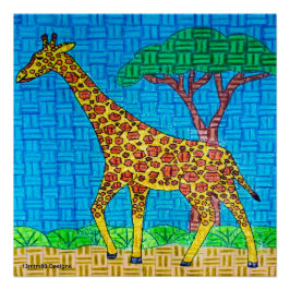 Girafa - Impressão de Poster