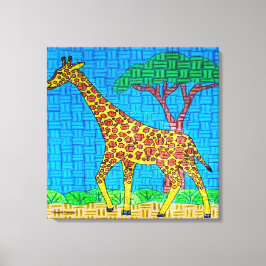 Girafa - Impressão em Tela