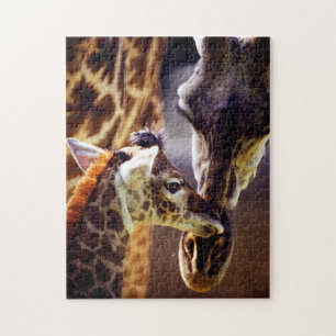 Girafa Mãe e Calf, Quebra-cabeça de Jigsaw
