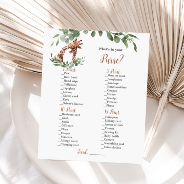 Girafa O que há no seu jogo de bolsa (Criador carregado)